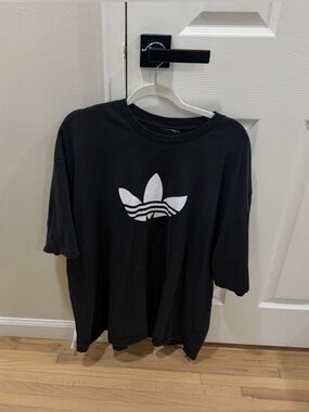 Adidas Originals Black Trefoil Logo T-Shirt Men Size 2XL